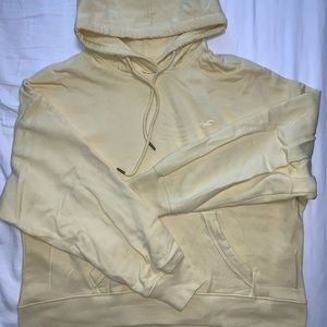 Yellow Slightly Cropped Hoodie